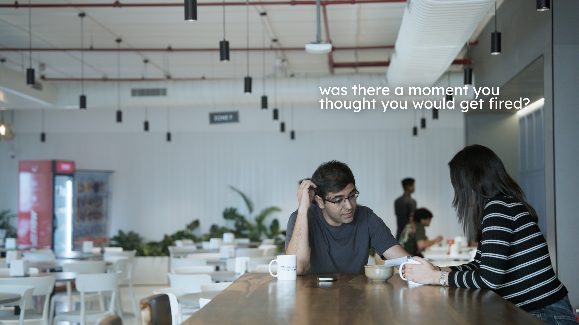 The question set in the cafeteria wide