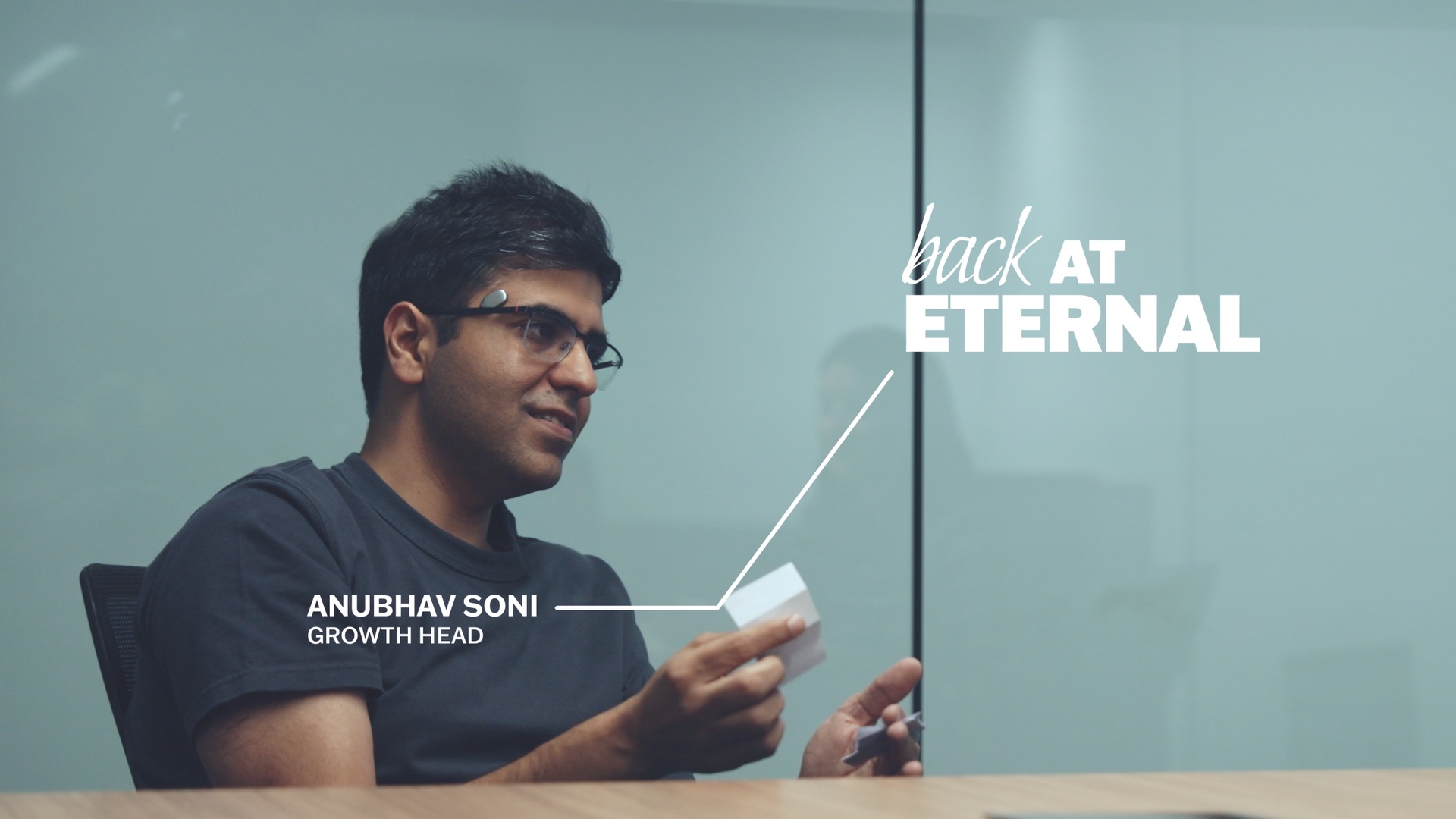 Name slate: back at Eternal, Anubhav Soni, Growth Head