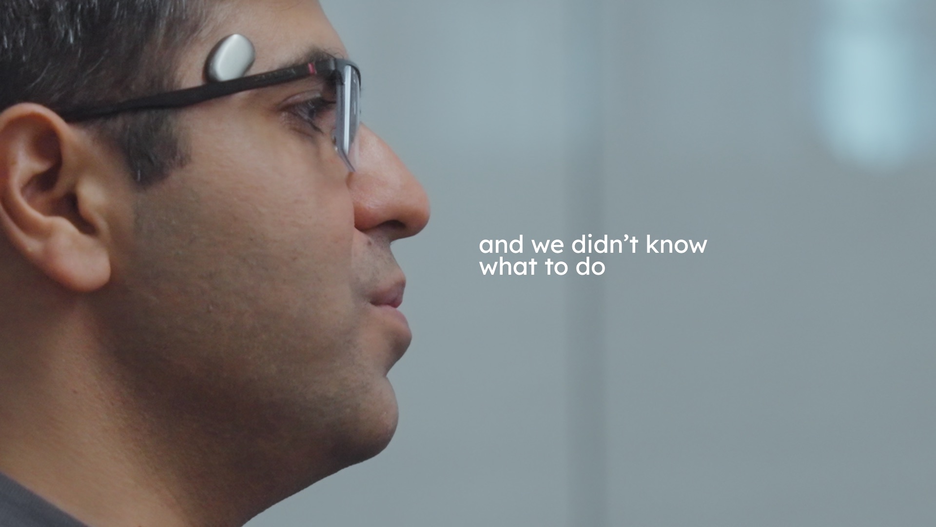 Anubhav in profile at the edge of the frame