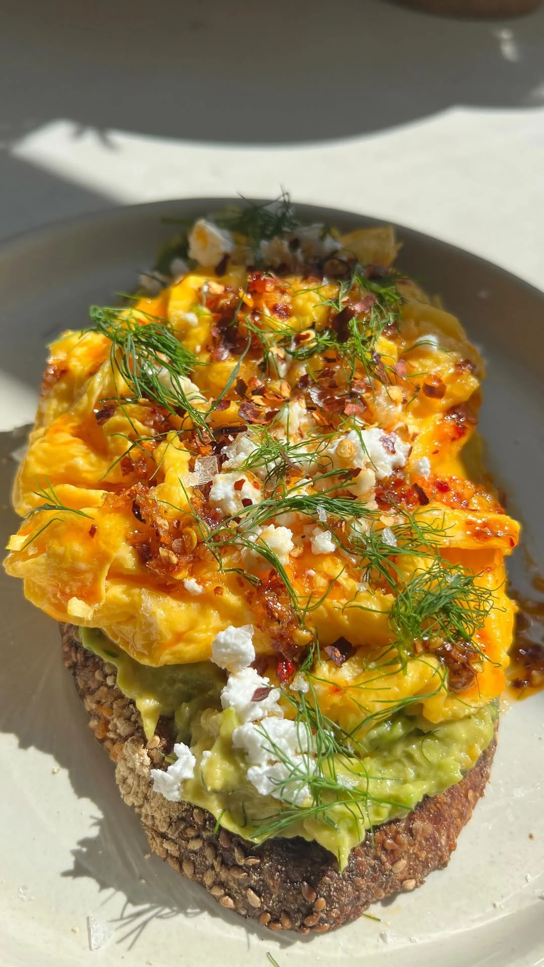 Reference: avocado and soft egg toast