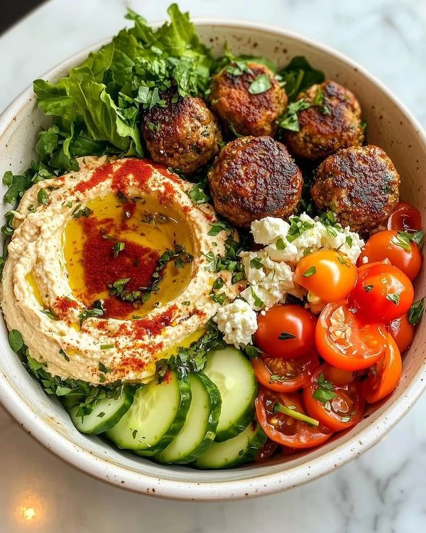 Reference: falafel and hummus bowl